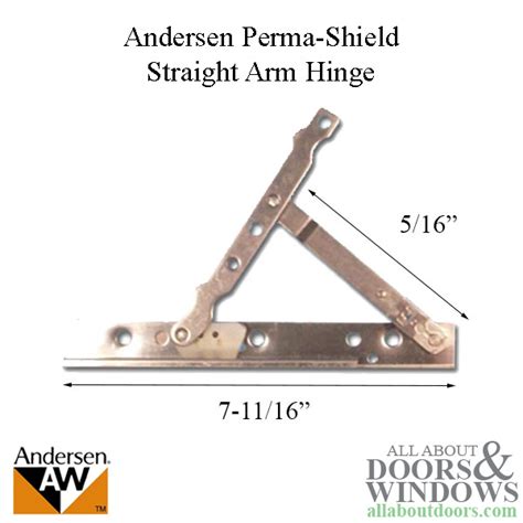 andersen perma shield casement windows straight arm hinge wscrews   openinghead left