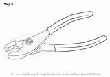 Draw Plier Drawing Pliers Sketch Step Tools Tutorials Learn Drawingtutorials101 Necessary Finishing Adding Touch Complete Paintingvalley sketch template