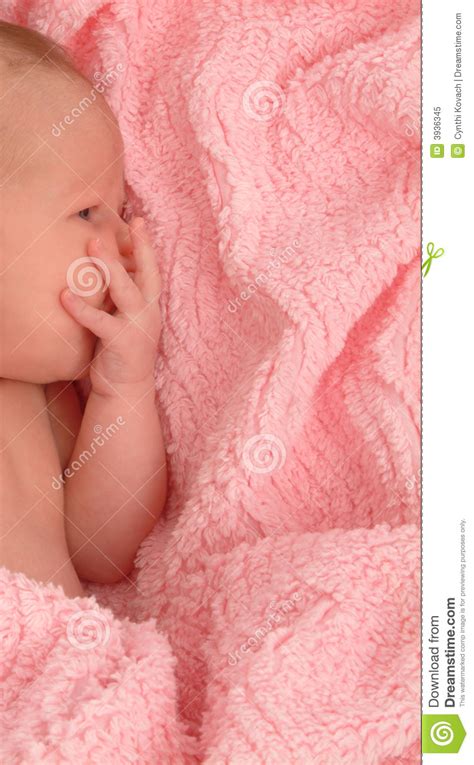 pink baby stock image image  child scrapbook blanket