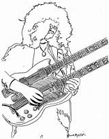 Jimmy Coloring Zeppelin Led Drawing Pages Deviantart Drawings Rock Guitar Canvas Clipartmag Template sketch template