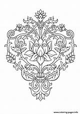 Coloring Pages Lotus Adult Zen Mandala Flower Antistress Printable Clipart Colouring Books Flowers Color Book Tattoo Clipground Vector перейти Popsugar sketch template