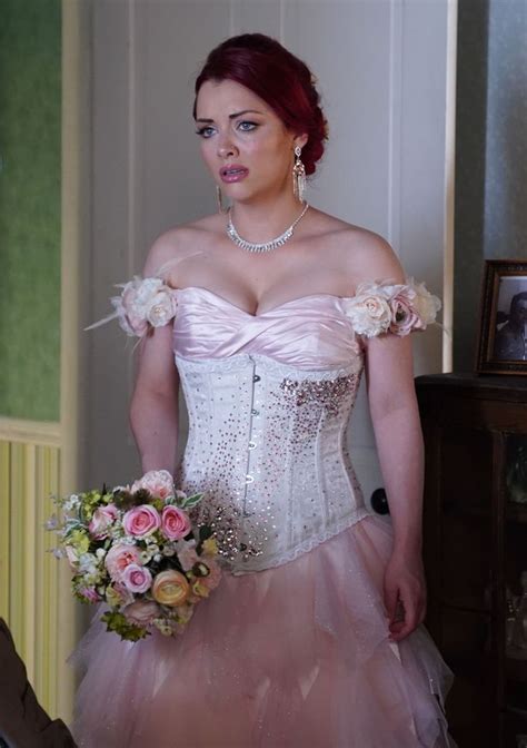 eastenders reveals first look at whitney dean s wedding dress as chaos