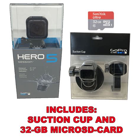 gopro hero session  hd wi fi water resistant digital camera gb sd card suction cup