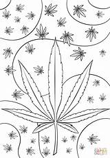 Coloring Weed Pages Psychedelic Printable Trippy Stoner Leaf Pot Drawings Marijuana Drawing Cannabis Adult Awesome Book Funny Cartoon Birijus Info sketch template