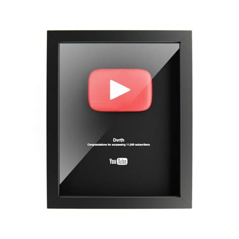 custom youtube play button award  etsy