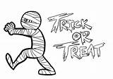 Mummy Coloring Pages Halloween Getcolorings sketch template