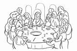 Last Supper Coloring Pages Color Getcolorings Getdrawings sketch template