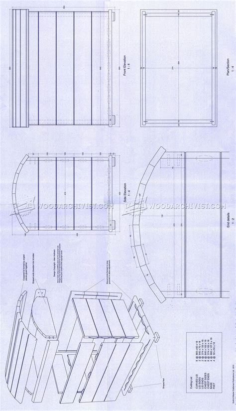 treasure chest plans woodarchivist