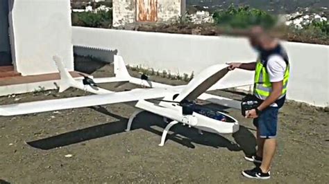 spanish police capture massive  engine drone   drug transport
