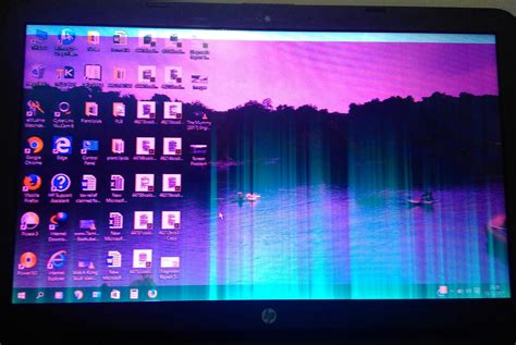 laptop screen turns  pink colour hp support community