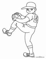 Pitcher Beisbol Hellokids Dibujo Lanzador Abridor Pelota Colorir Kind Desenhos Farben Drucken Qdb sketch template