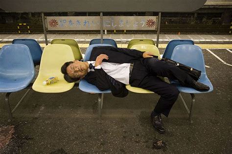 embarrassing pictures of japanese businessmen passed out