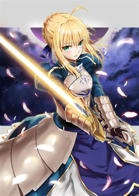 Artoria Pendragon And Saber Fate And 1 More Drawn By