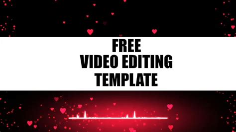 video editing template youtube