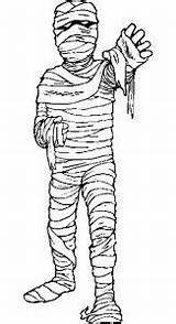 Mummy Mummies Coloring Pages Kids sketch template