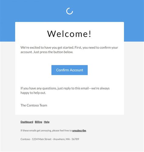 simple html email template addictionary
