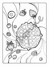 Coloring Waffle Pages Ice Getcolorings Printable Getdrawings sketch template