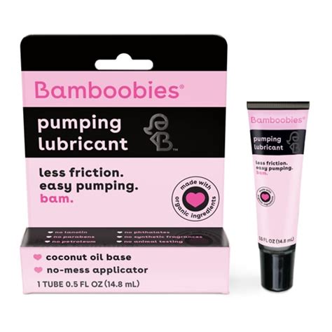Bamboobies Boob Ease Boob Lube Organic Pumping Lubricant 0 5 Oz