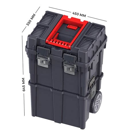 caja de herramientas  ruedas wheelbox hd compact bandeja