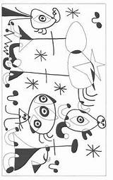 Miro Quadri Mirò Stampare Niños Famosi Bauhaus Schede Miró Dipinti Kandinsky Raquel Belli Giochiecolori Fabio Misti Pixel Picasso Famose Didattiche sketch template