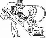 Sniper Coloriage sketch template