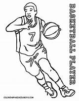 Coloring Basketball Pages Nba Color Team Player Printable Players Cleveland Cavaliers Drawing Hoop Kids Sports Goal Print Sheets Boys Cavs sketch template