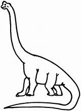 Outline Brachiosaurus Colorluna sketch template