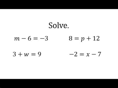 solving  step equations  addition  subtraction integers