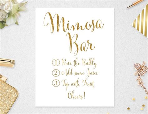 mimosa bar sign instant