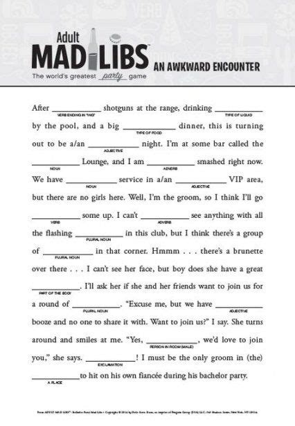 funny couple games parties mad libs   ideas funny mad libs mad