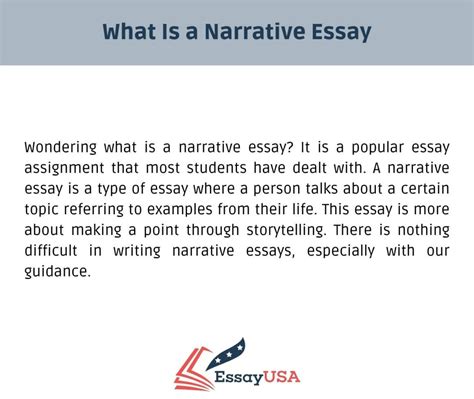 narrative essay definition    narrative essay