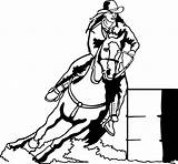 Barrel Racing Horse Horses Coloring Silhouette Pages Rodeo Western Race Logo Drawing Decals Search Yahoo Stencil Trailers Events Windows Display sketch template