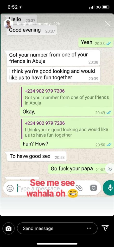 Ig Comedian Laughpillscomedy Shares Screenshot Of His Chat With A