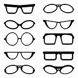 Lunette Dessin Silhouettes Lunettes Brillen Silhouetten Sonnenbrillen Rondes Encequiconcerne Autocollants Dedans Greatestcoloringbook sketch template