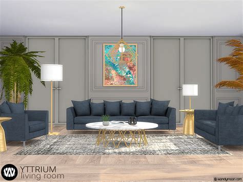 sims resource yttrium living room  wondymoon sims  downloads