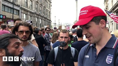 protests against donald trump debated on the street bbc news