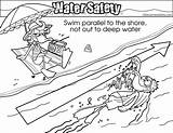 Safety Water Coloring Colouring Pages Resolution Medium sketch template