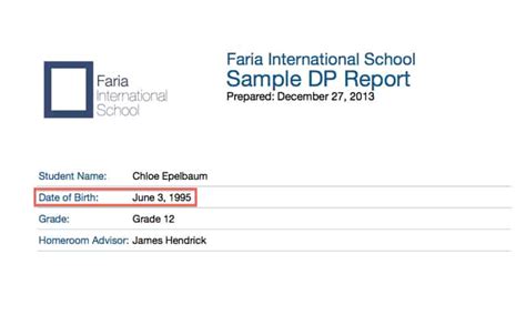 date  birth    reports managebac