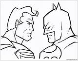 Batman Superman Vs Pages Coloring Color Kids Cartoons sketch template