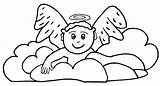 Coloring Pages Clouds Angel Cloud Printable Kids Drawing Sheets Sun Halo Children Color Angels Drawings Getdrawings Clipart Clipartbest Popular Templates sketch template