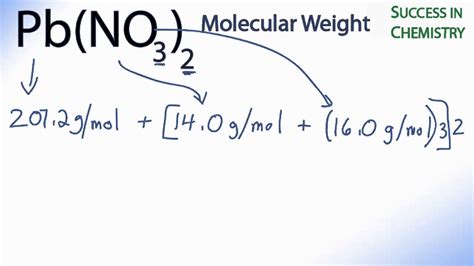 Pb No3 2 Molar Mass Molecular Weight Youtube