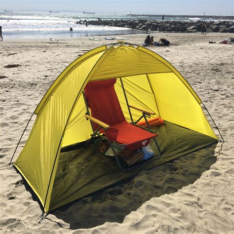 yellow  person pop  cabana beach shelter baby tent sun shade outdoor uv ebay
