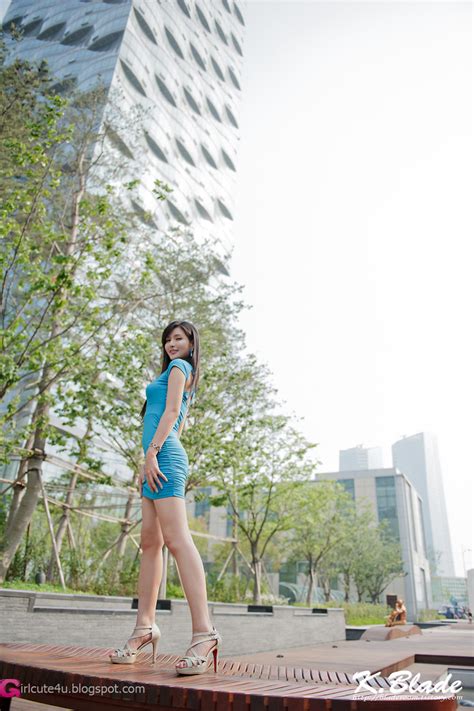 xxx nude girls cha sun hwa in blue mini dress