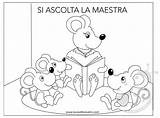 Regole Colorare Topolini Infanzia Creativi Lavoretti sketch template