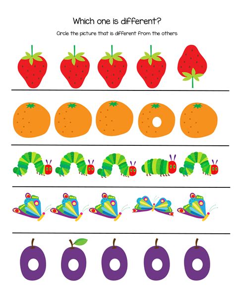 hungry caterpillar printables printable word searches