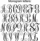 Monogram Letters Clipart Alphabet Letter Fonts Templates Template Printable Font Cricut Fancy Cursive Stencils Monogrammed Printablee Circle Script Via Calligraphy sketch template