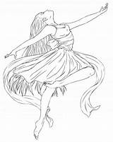 Colorir Bailarina Desenhos sketch template