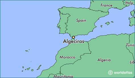 algeciras spain algeciras andalusia map worldatlascom
