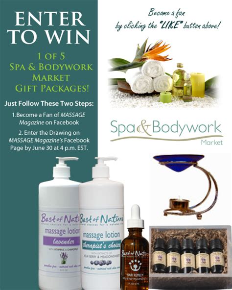 massage magazine partners  spa bodywork market  offer gift
