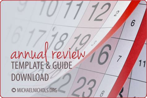 importance   annual review template michael nichols